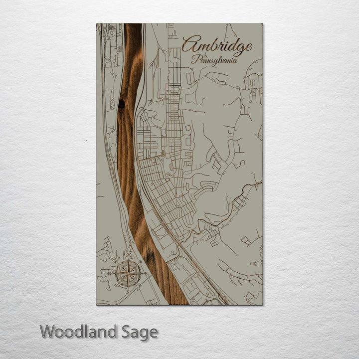 Ambridge, Pennsylvania Street Map