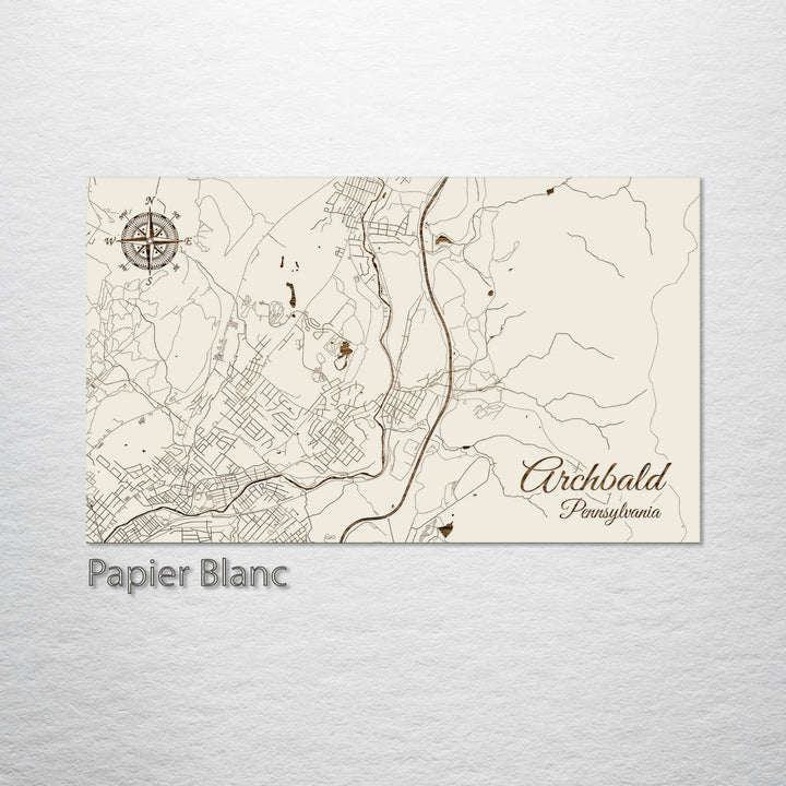 Archbald, Pennsylvania Street Map