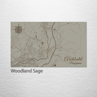 Archbald, Pennsylvania Street Map
