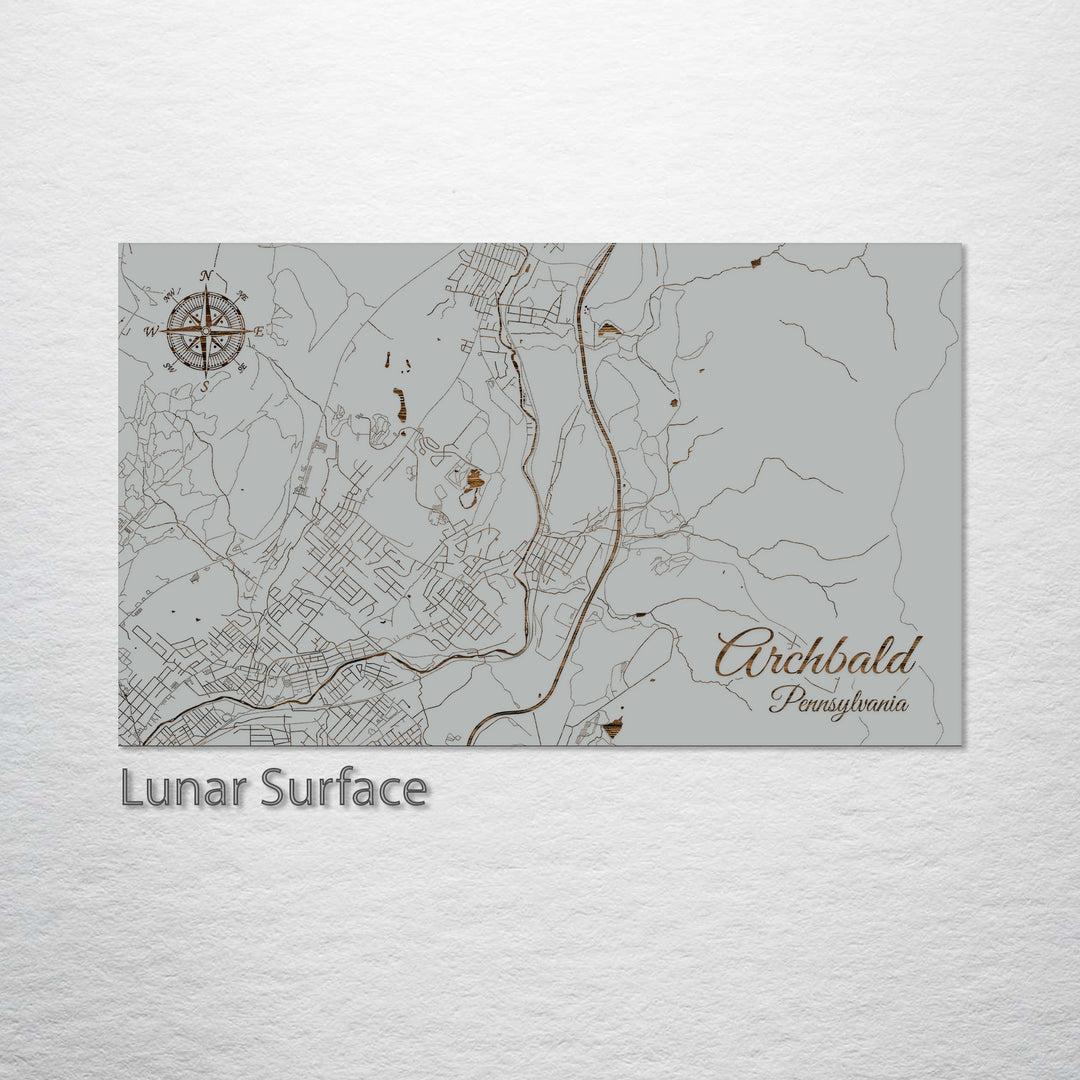 Archbald, Pennsylvania Street Map