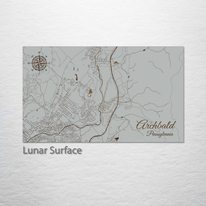 Archbald, Pennsylvania Street Map