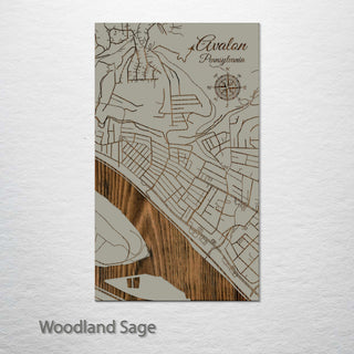 Avalon, Pennsylvania Street Map