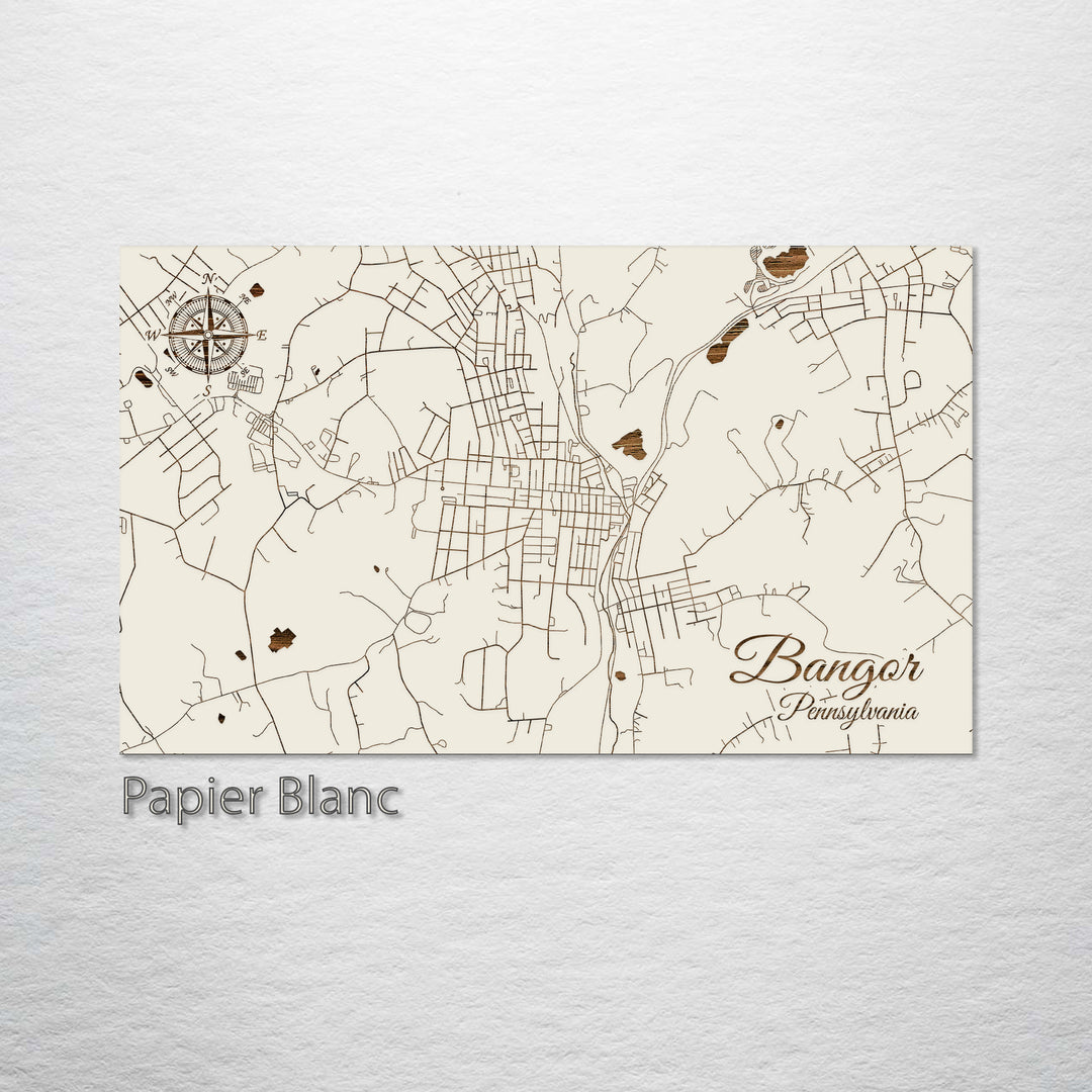 Bangor, Pennsylvania Street Map