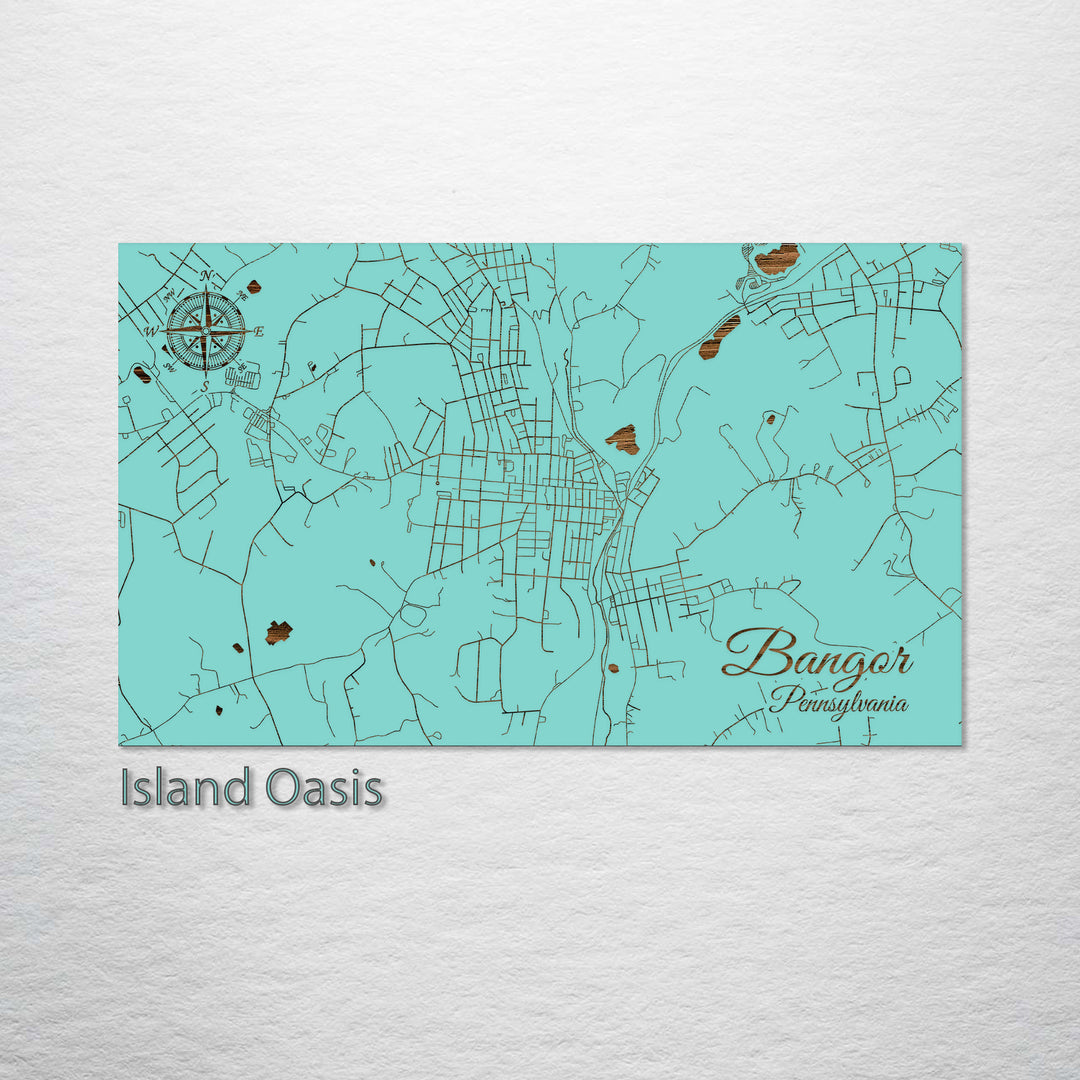 Bangor, Pennsylvania Street Map