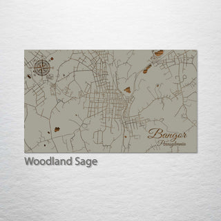 Bangor, Pennsylvania Street Map