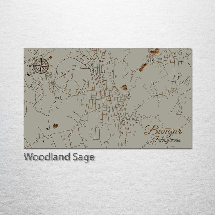 Bangor, Pennsylvania Street Map