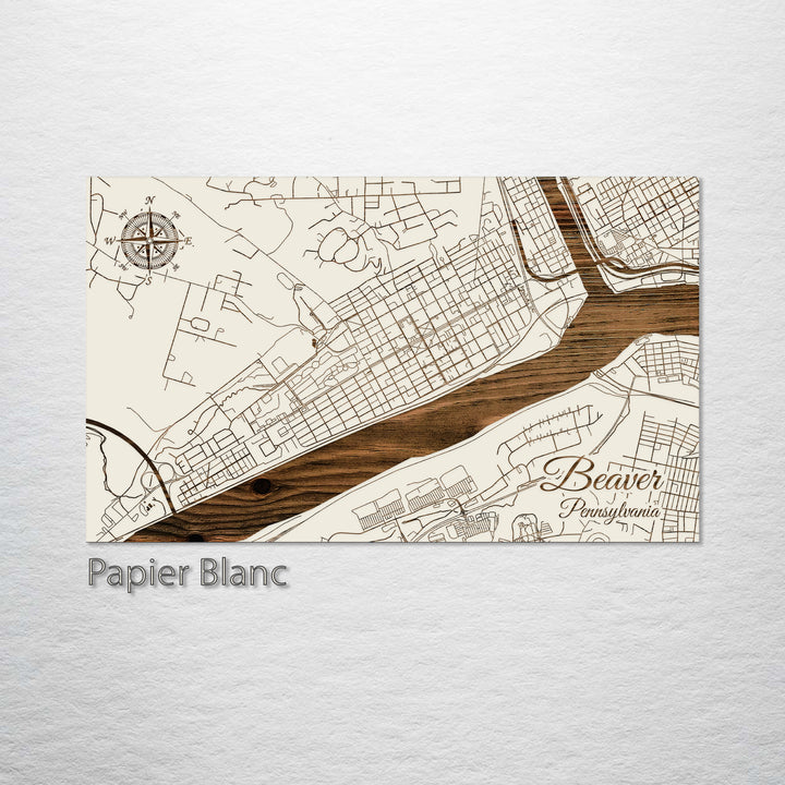 Beaver, Pennsylvania Street Map