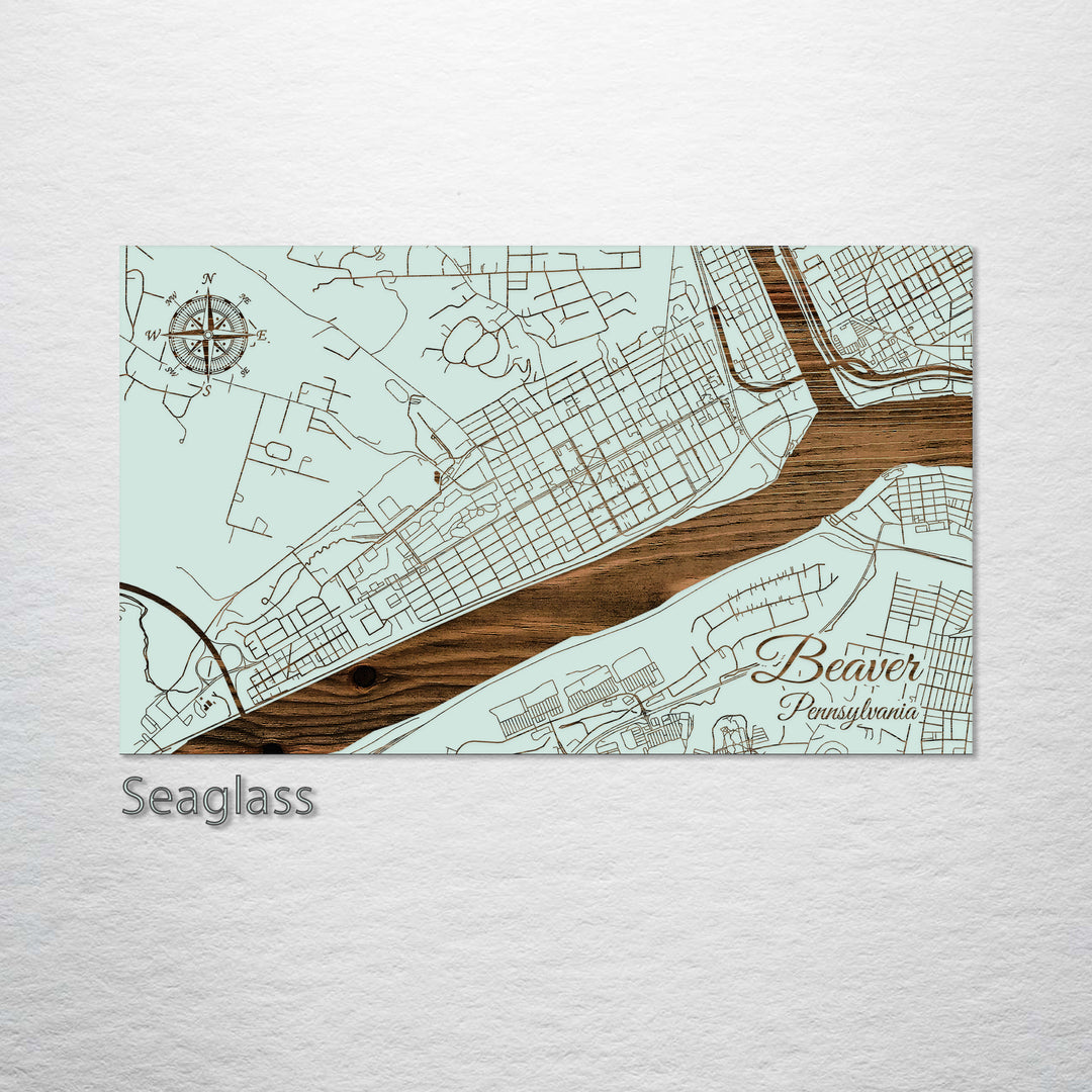 Beaver, Pennsylvania Street Map