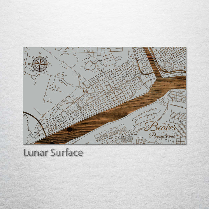 Beaver, Pennsylvania Street Map