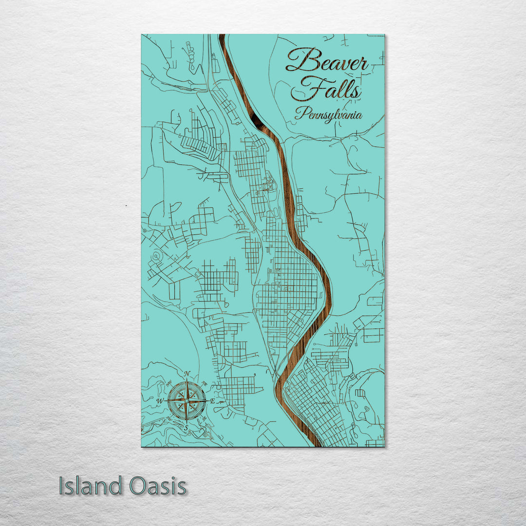 Beaver Falls, Pennsylvania Street Map