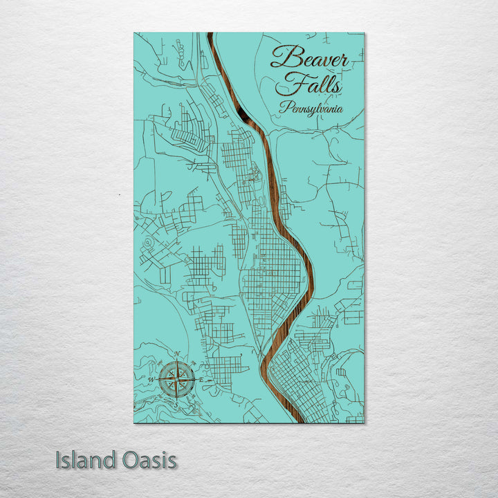 Beaver Falls, Pennsylvania Street Map