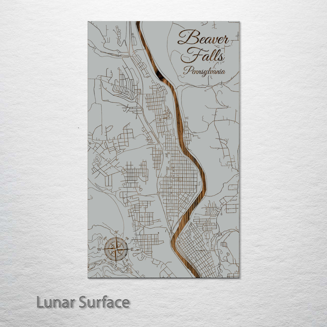 Beaver Falls, Pennsylvania Street Map