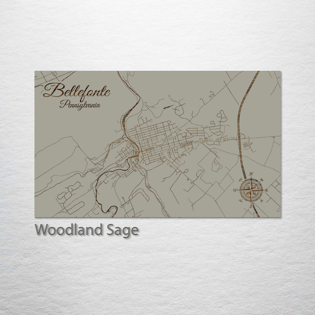 Bellefonte, Pennsylvania Street Map