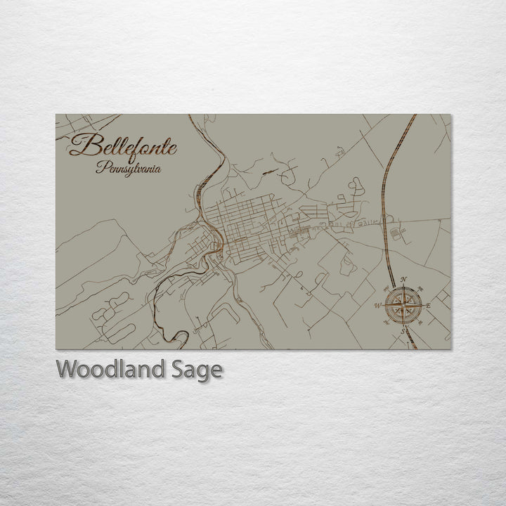 Bellefonte, Pennsylvania Street Map