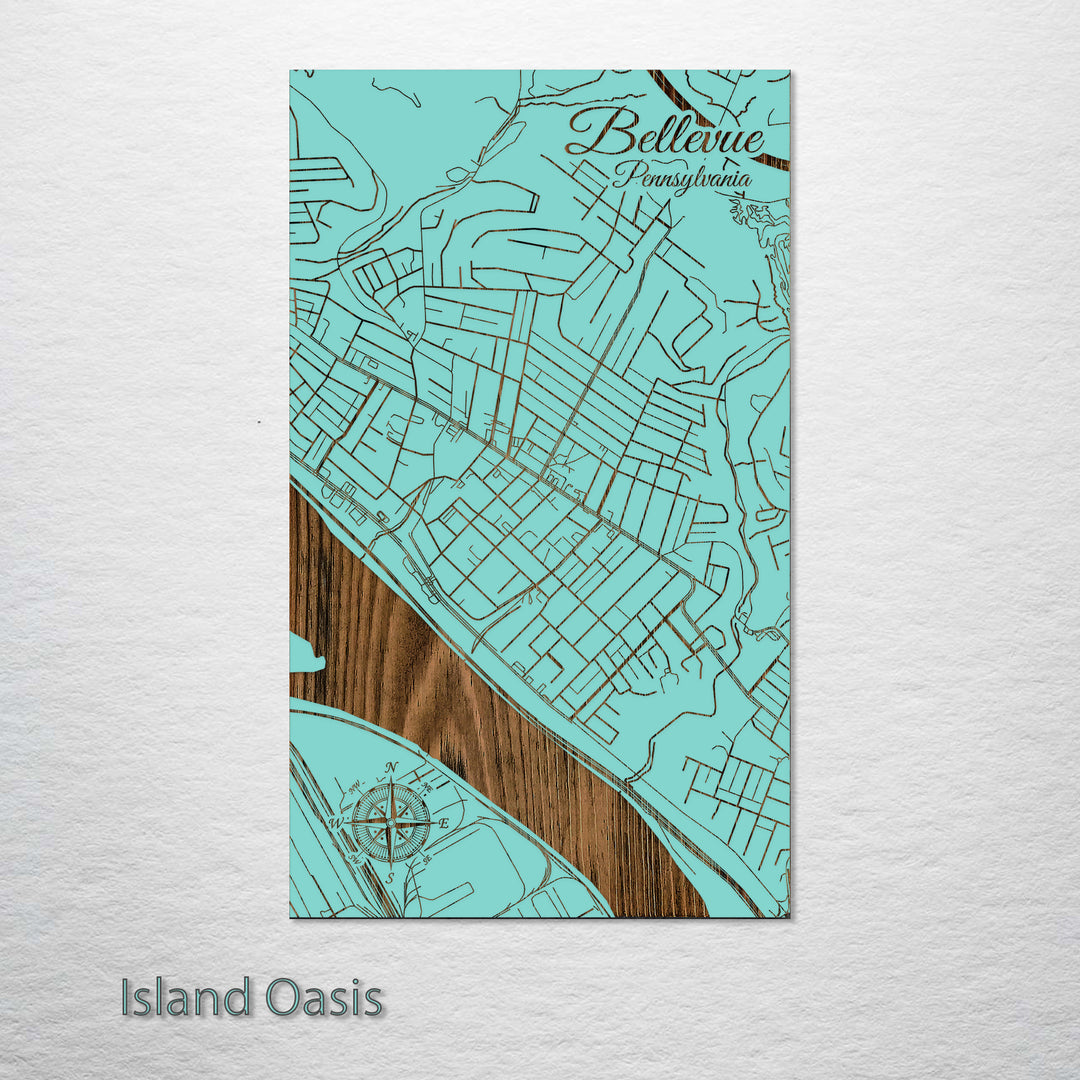 Bellevue, Pennsylvania Street Map