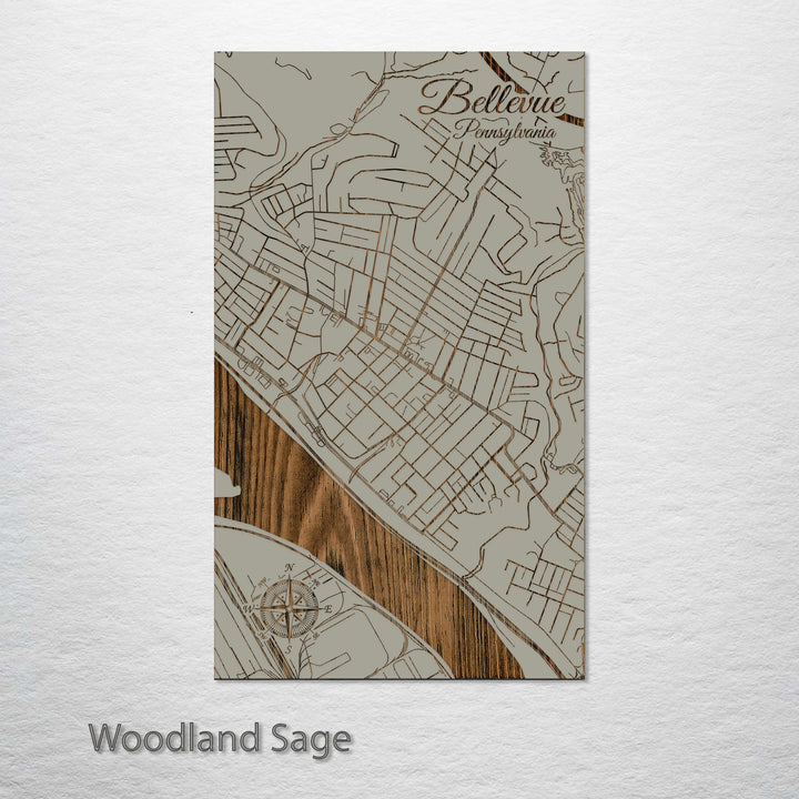 Bellevue, Pennsylvania Street Map