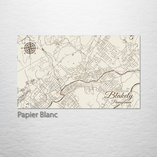 Blakely, Pennsylvania Street Map