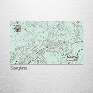Blakely, Pennsylvania Street Map