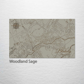 Blakely, Pennsylvania Street Map