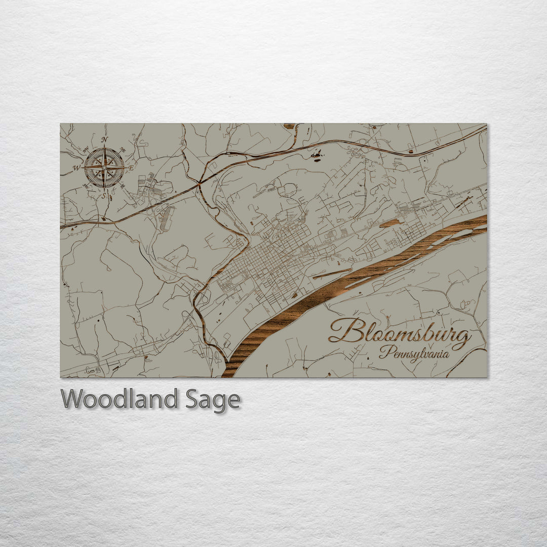 Bloomsburg, Pennsylvania Street Map