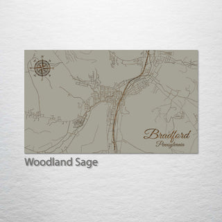 Bradford, Pennsylvania Street Map