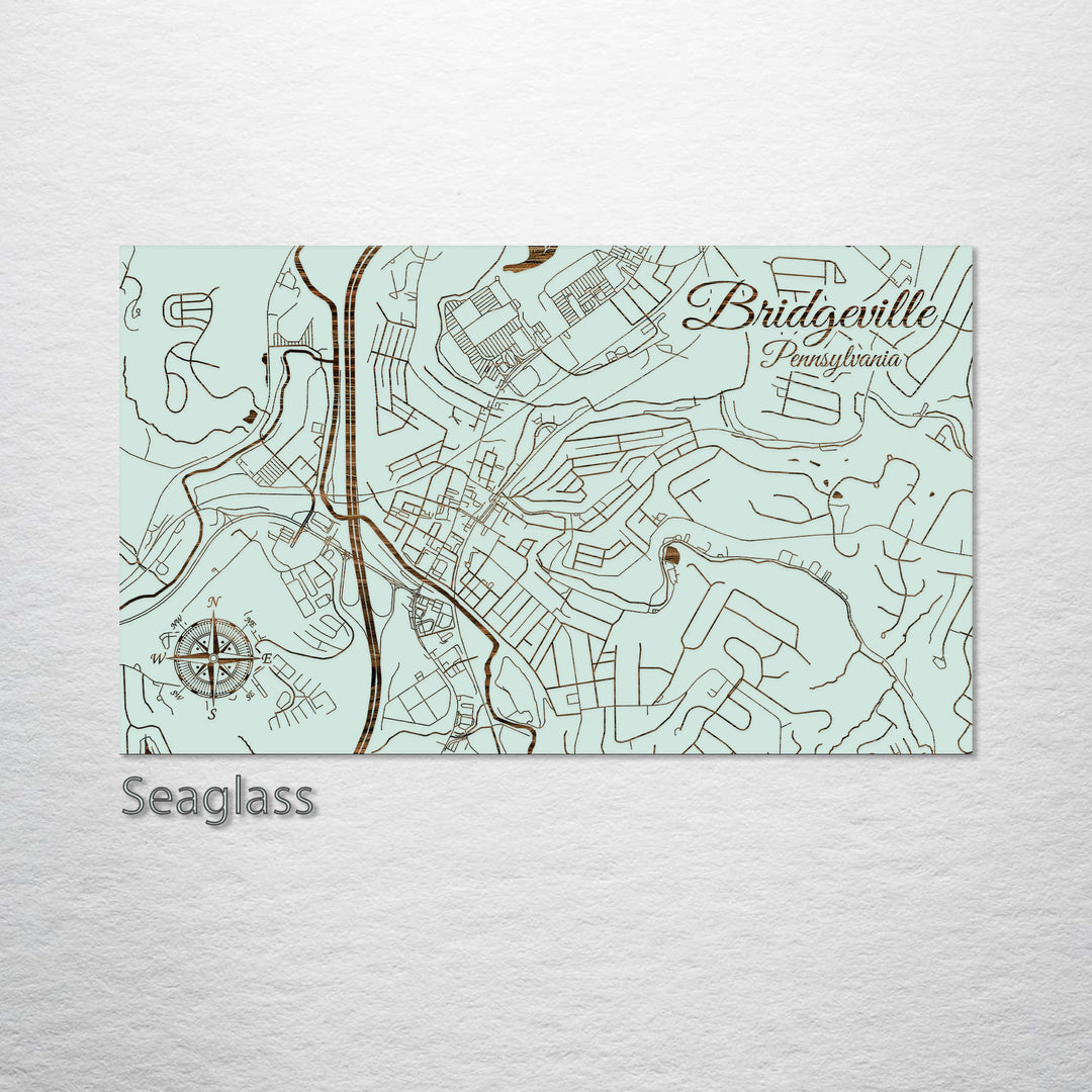 Bridgeville, Pennsylvania Street Map