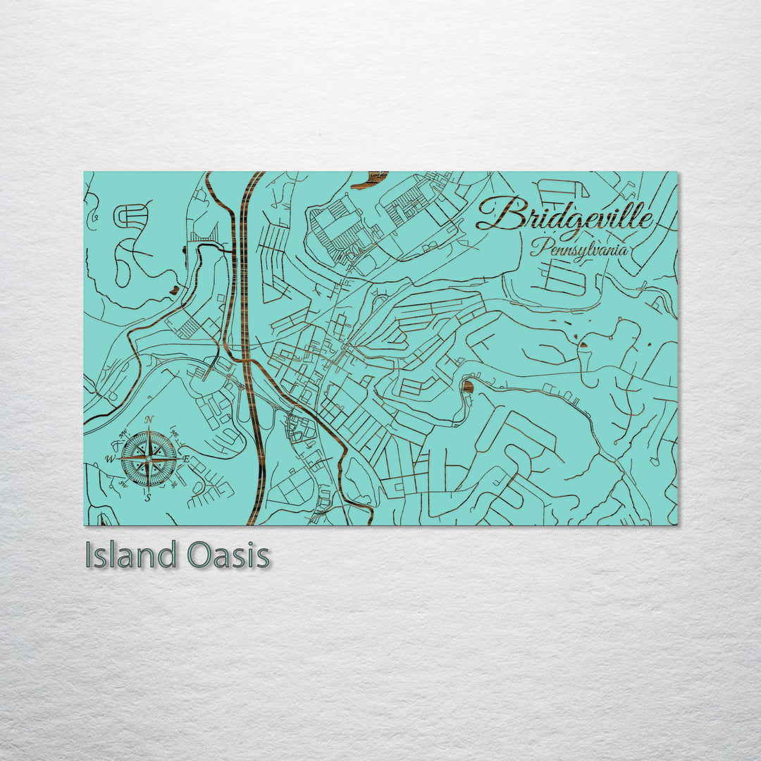 Bridgeville, Pennsylvania Street Map