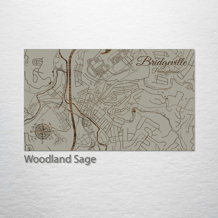 Bridgeville, Pennsylvania Street Map