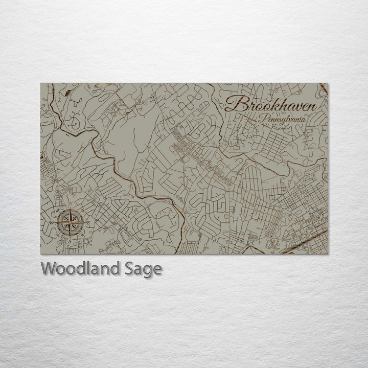 Brookhaven, Pennsylvania Street Map