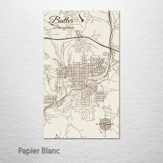 Butler, Pennsylvania Street Map
