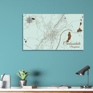 Carbondale, Pennsylvania Street Map