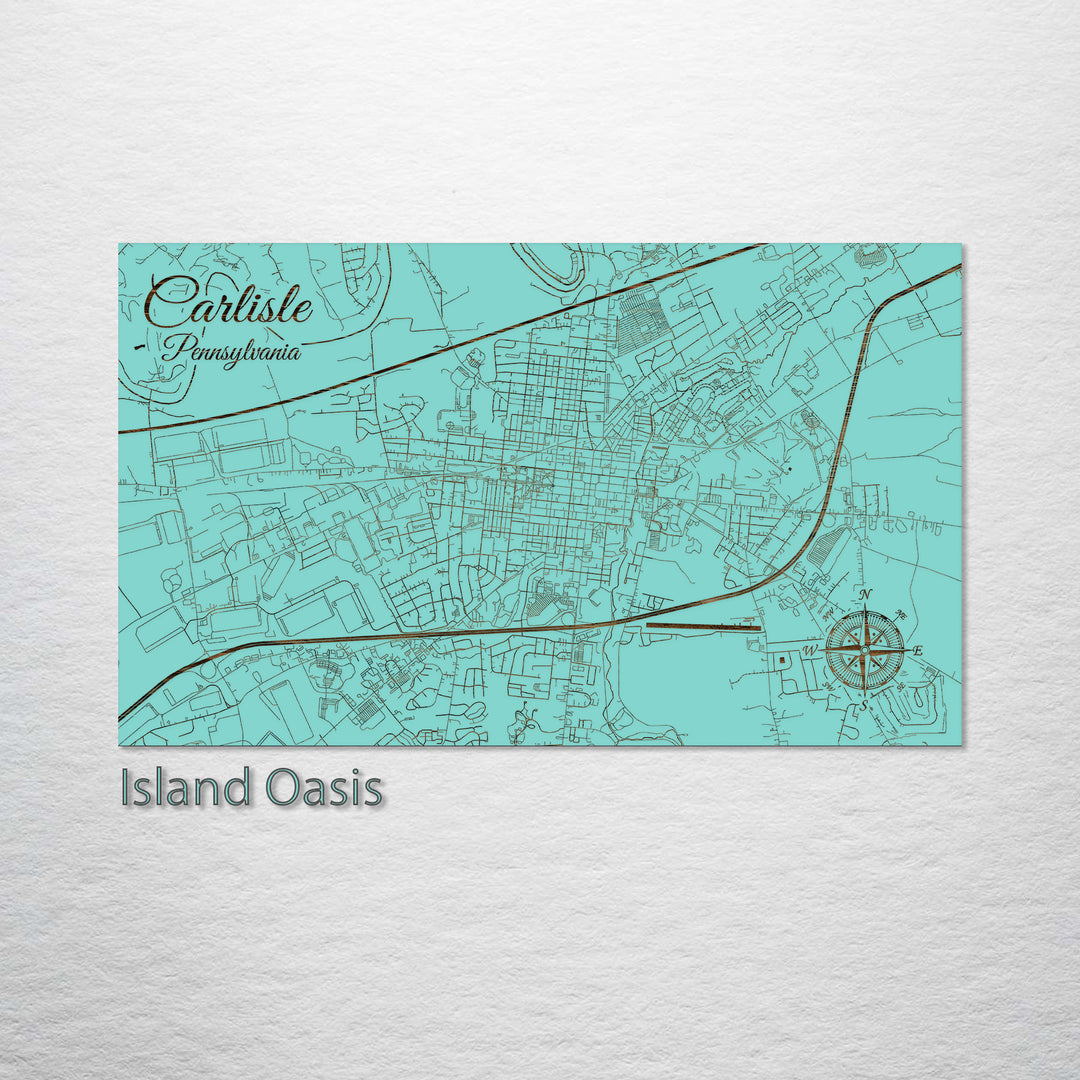 Carlisle, Pennsylvania Street Map