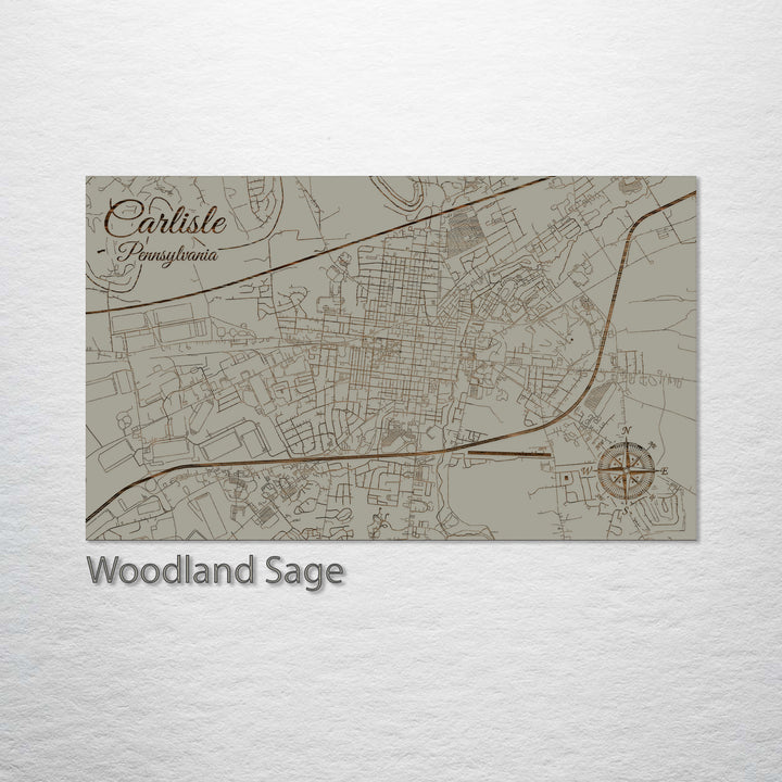 Carlisle, Pennsylvania Street Map