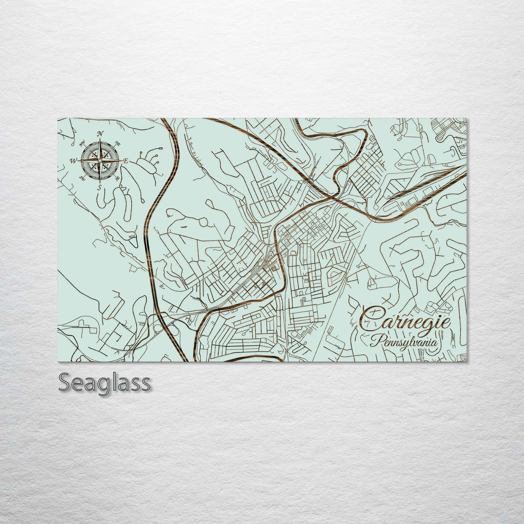 Carnegie, Pennsylvania Street Map