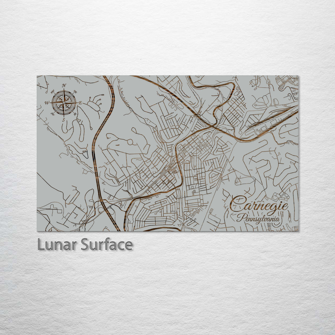 Carnegie, Pennsylvania Street Map