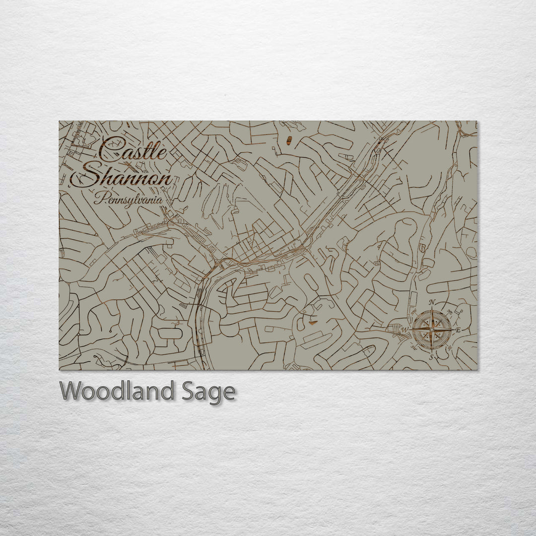 Castle Shannon, Pennsylvania Street Map