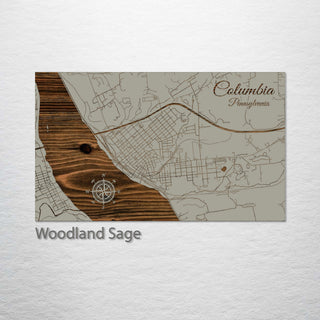 Columbia, Pennsylvania Street Map