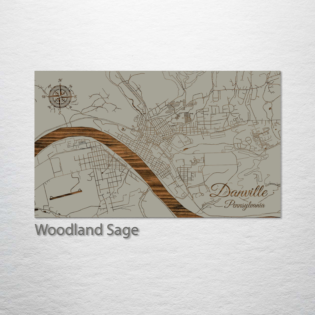 Danville, Pennsylvania Street Map