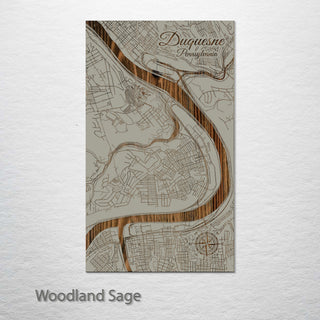 Duquesne, Pennsylvania Street Map