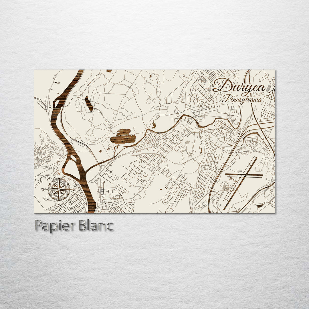 Duryea, Pennsylvania Street Map