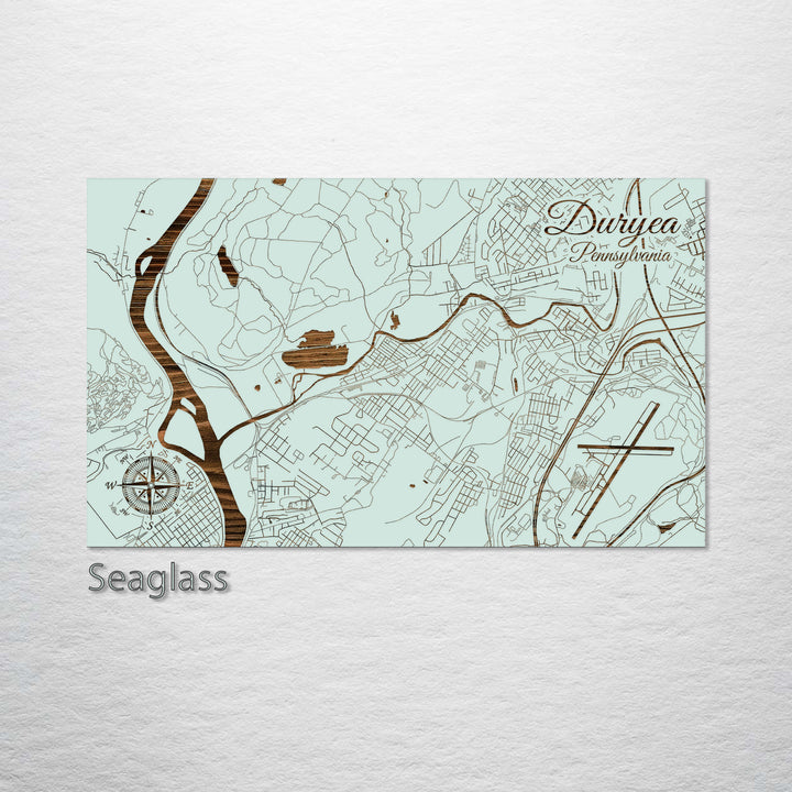 Duryea, Pennsylvania Street Map