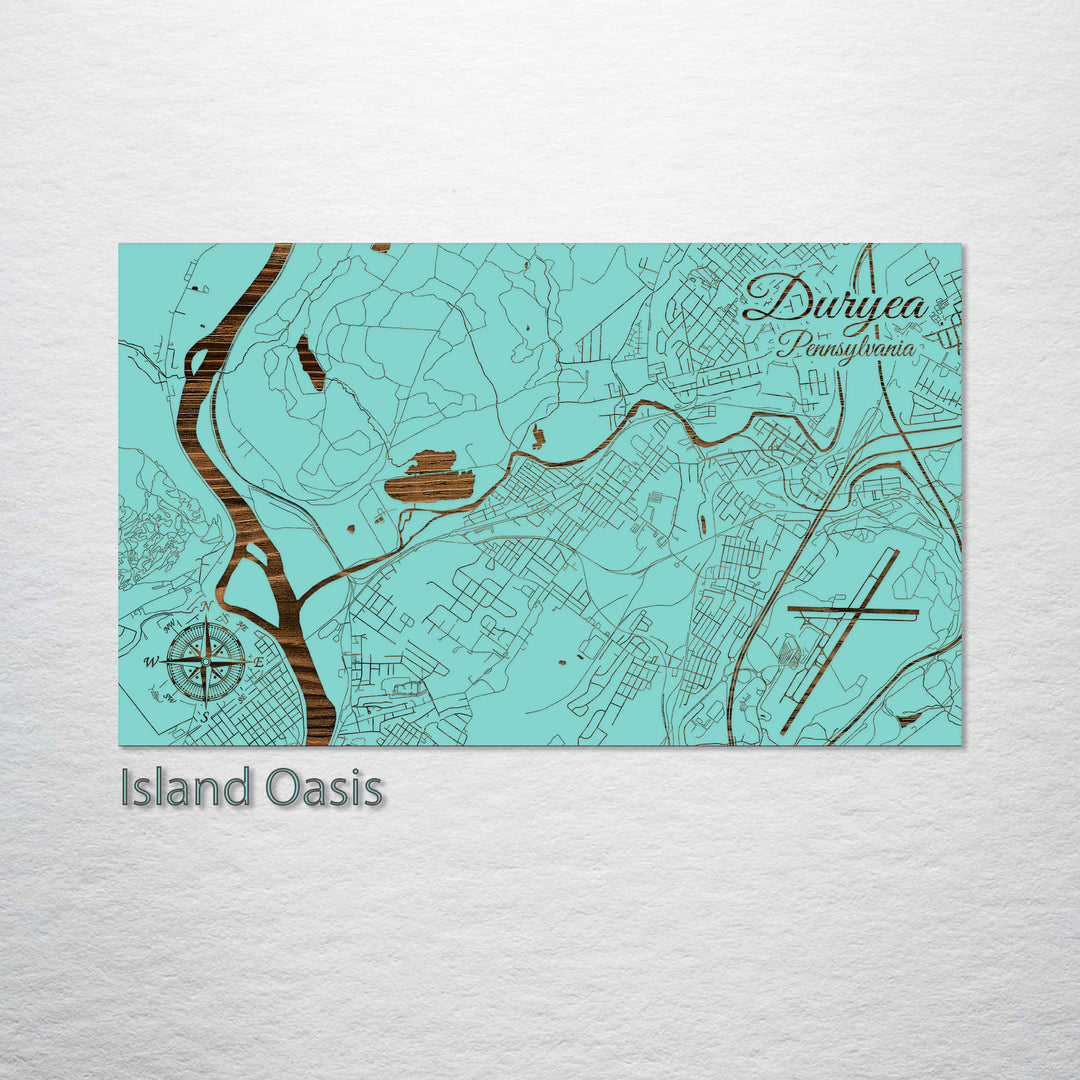 Duryea, Pennsylvania Street Map