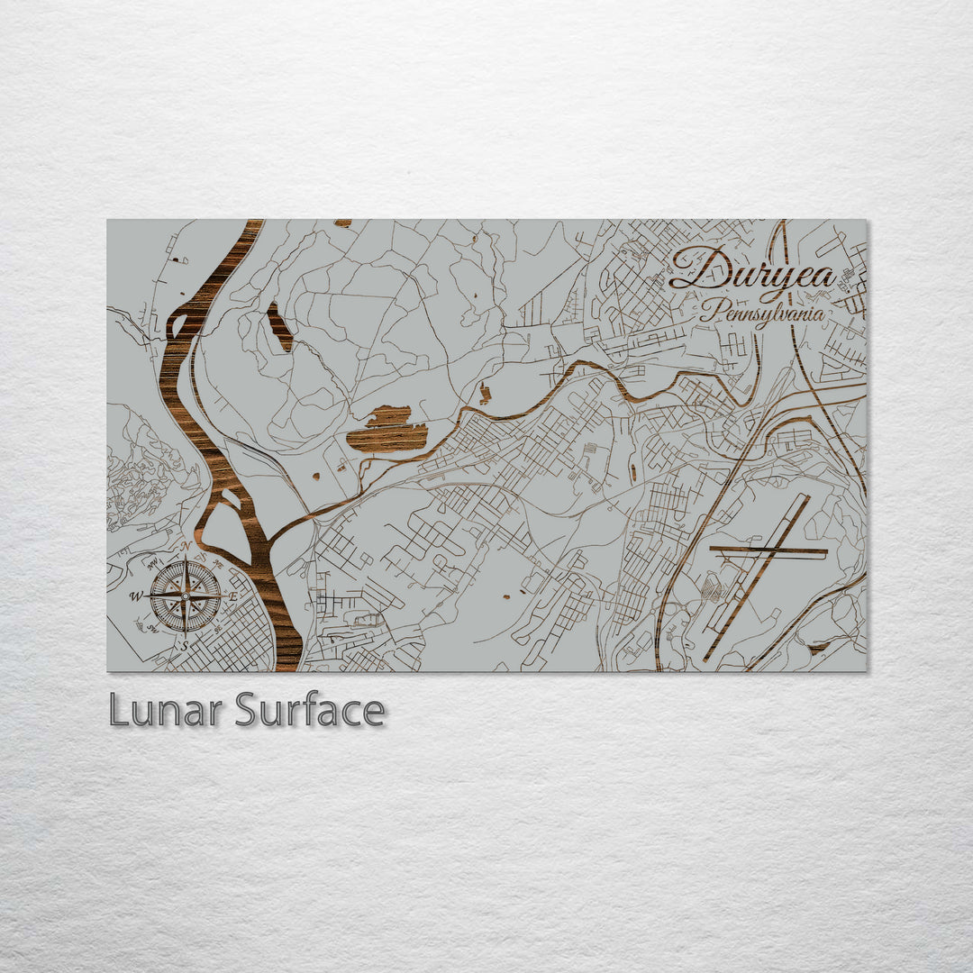 Duryea, Pennsylvania Street Map