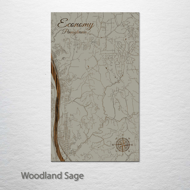 Economy, Pennsylvania Street Map