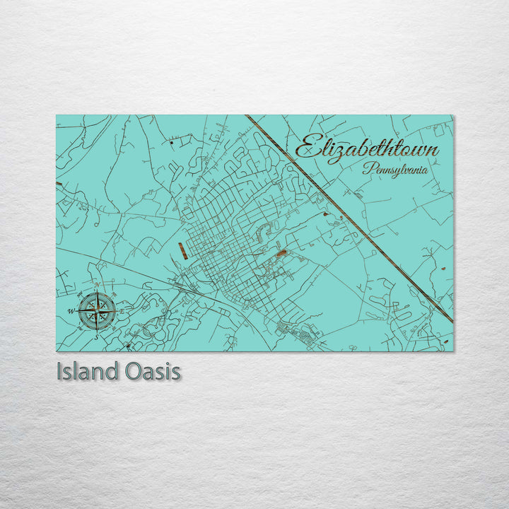 Elizabethtown, Pennsylvania Street Map