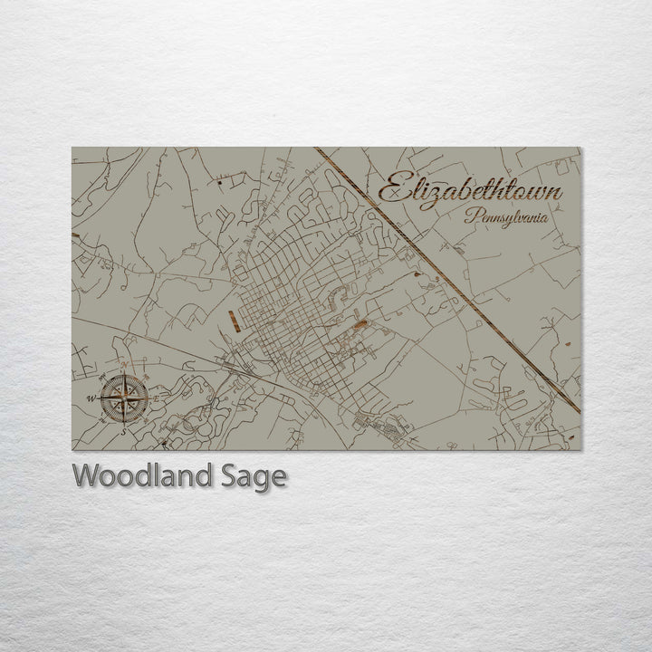 Elizabethtown, Pennsylvania Street Map