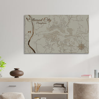 Ellwood City, Pennsylvania Street Map