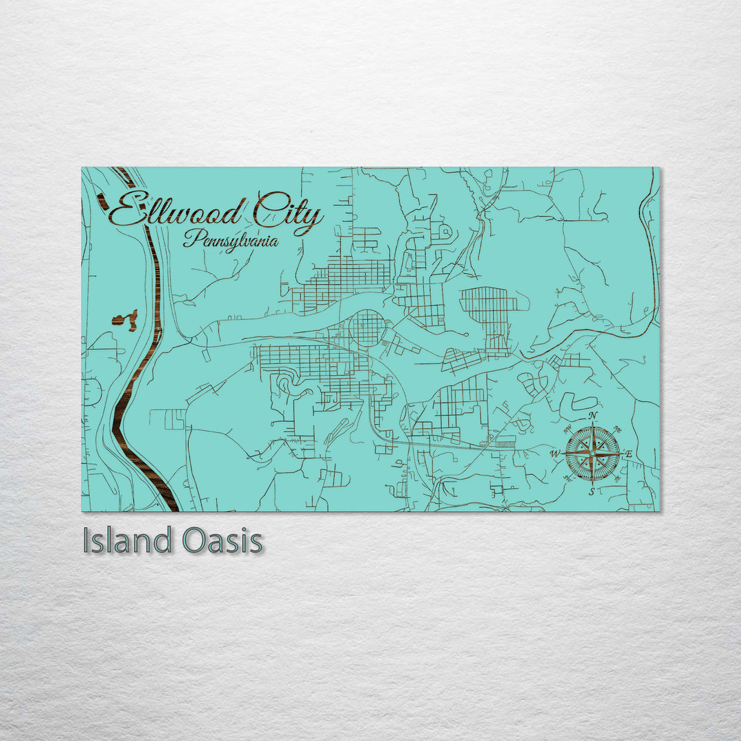 Ellwood City, Pennsylvania Street Map