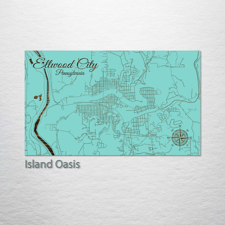 Ellwood City, Pennsylvania Street Map