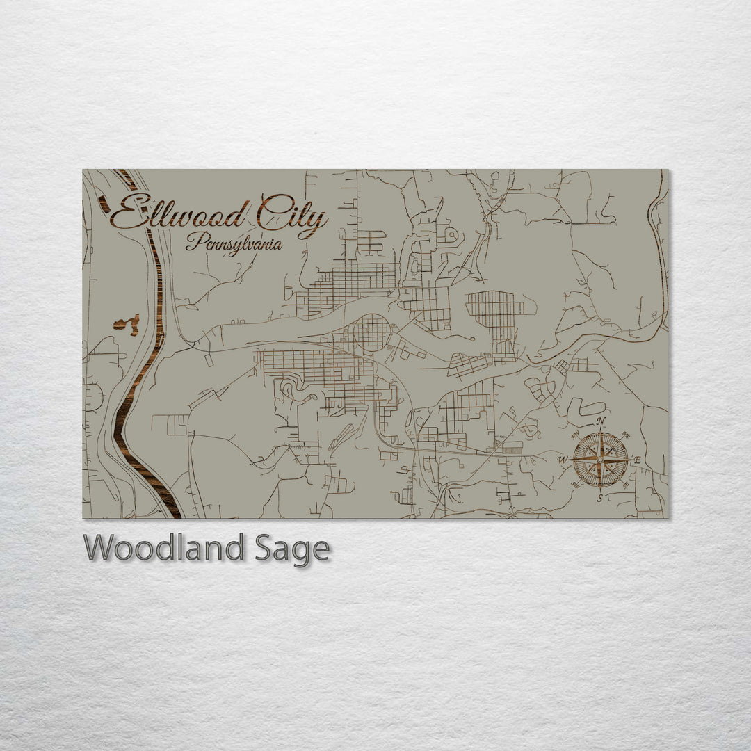 Ellwood City, Pennsylvania Street Map